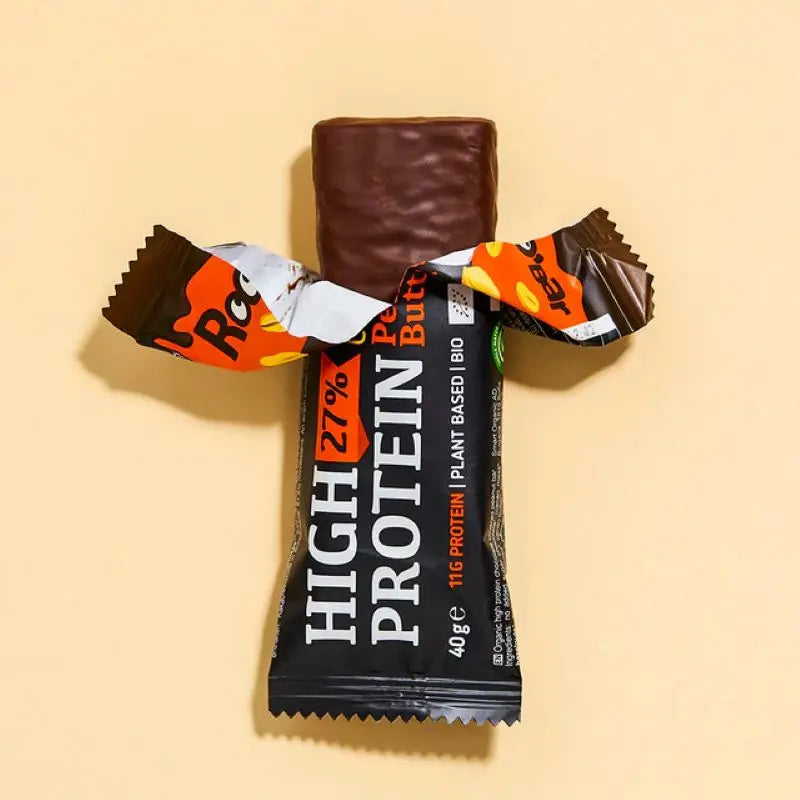 Barrita De Proteína Con Cacahuete Y Cobertura De Chocolate Roobar 40g Bio_2