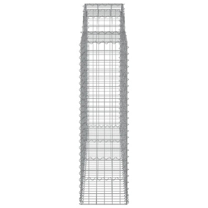 Cestas Gaviones 11 Uds Forma De Arco Hierro 200x50x140/160 Cm_4