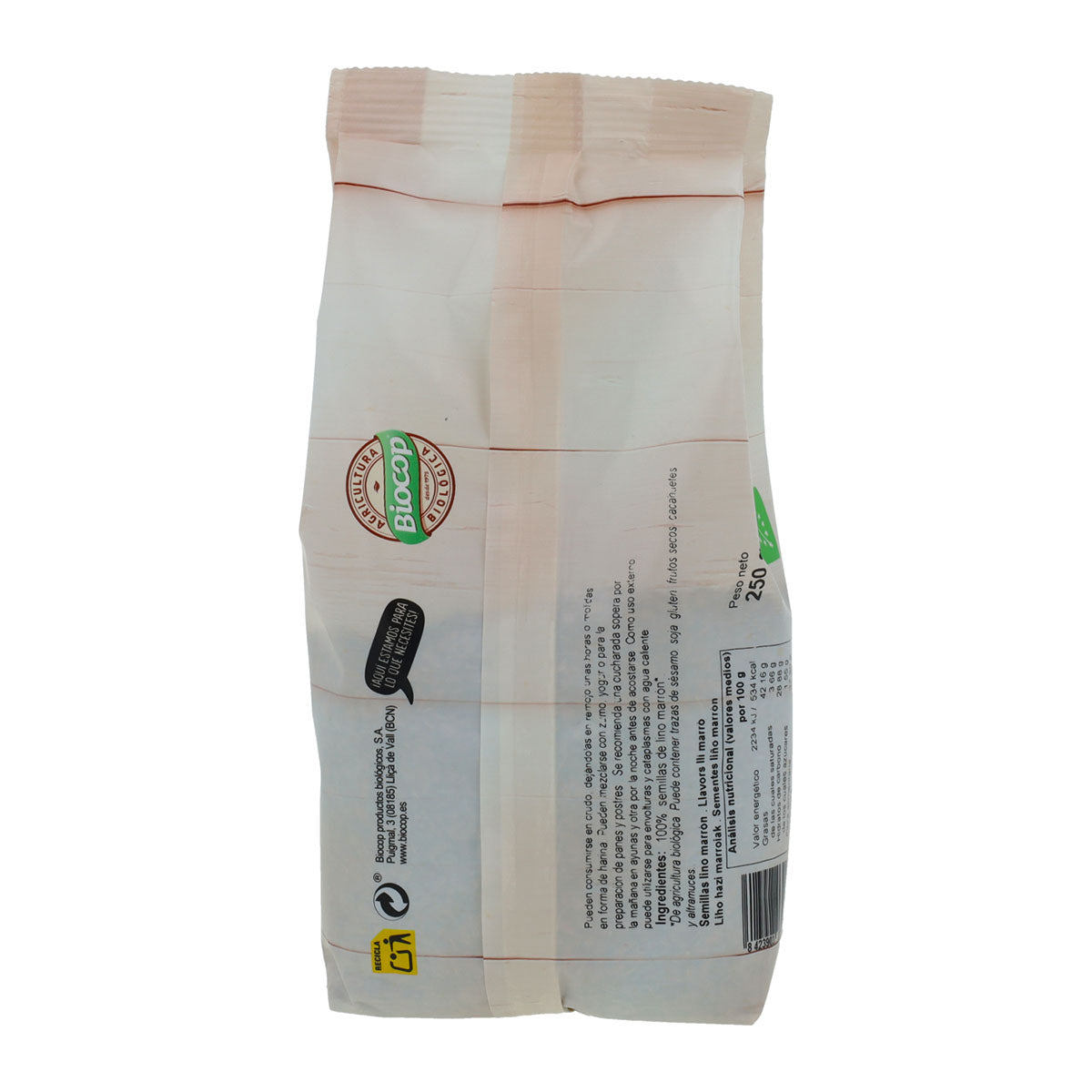 Semillas Lino Marrón Biocop 250 g