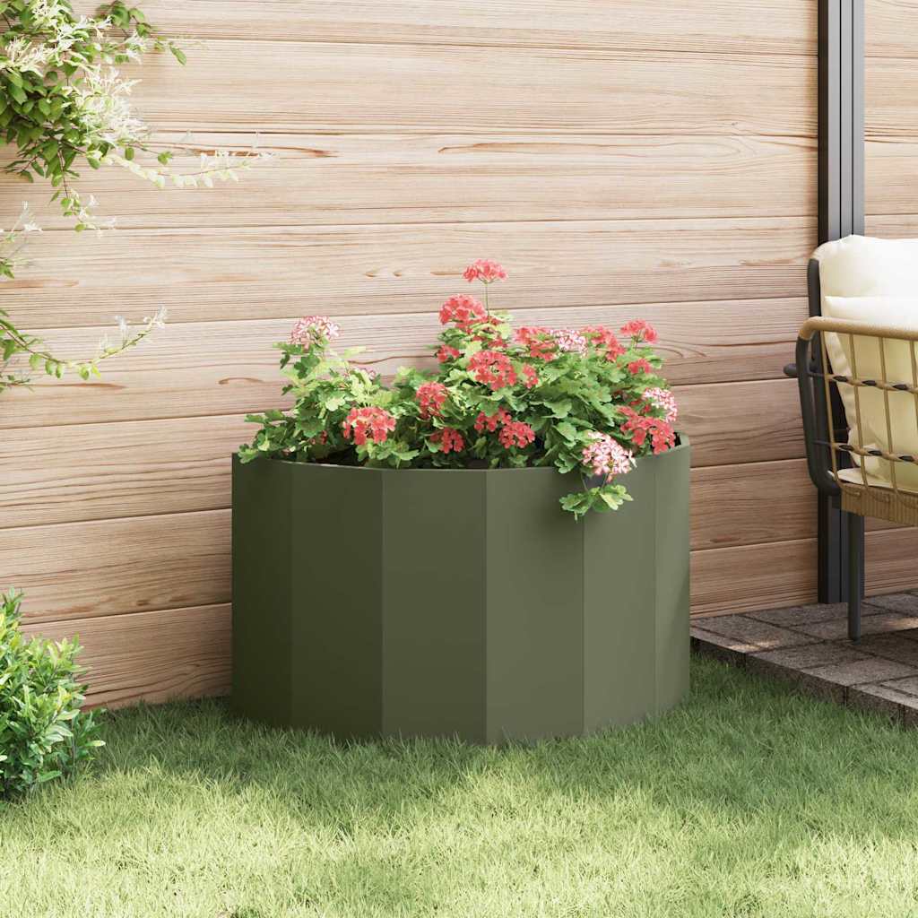 Jardinera Verde Oliva 90 X 45 X 50 Cm Acero_3