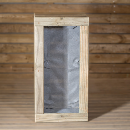 Jardinera Luxe De Madera Tratada Vidahuerto 100x50x50 Cm._5