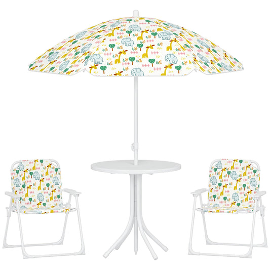 Conjunto Infantil Jardín Aiyaplay Acero, Poliéster Blanco 49.5x49.5x50 Cm_0