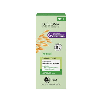 Mascarilla vitamínica calmante nocturna avena bio &amp; vitamina f-e Logona 50 ml