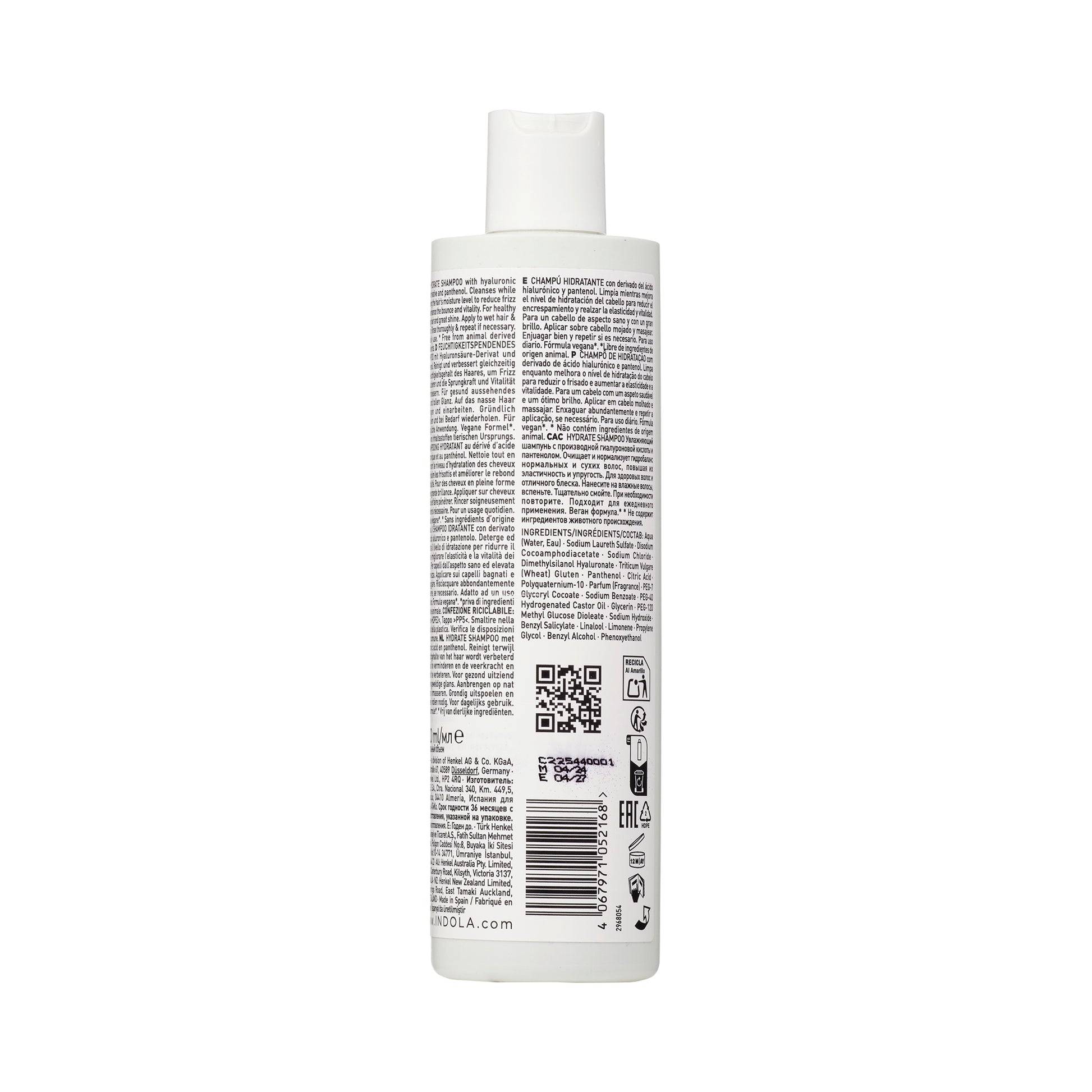 Indola Champú Hidratante Profesional Para Cabello Seco 300ml_2