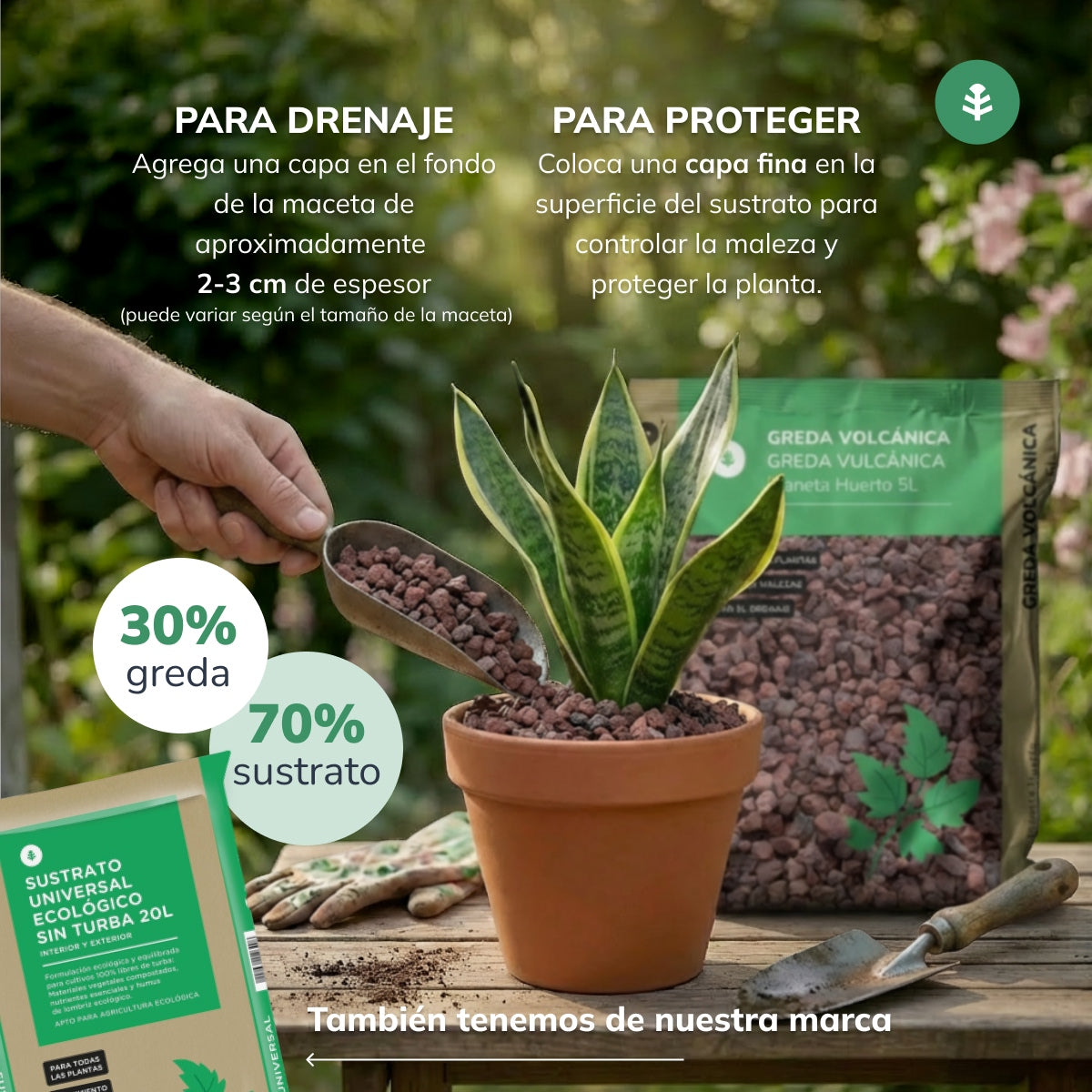 Greda volcánica Planeta Huerto 5 Litros