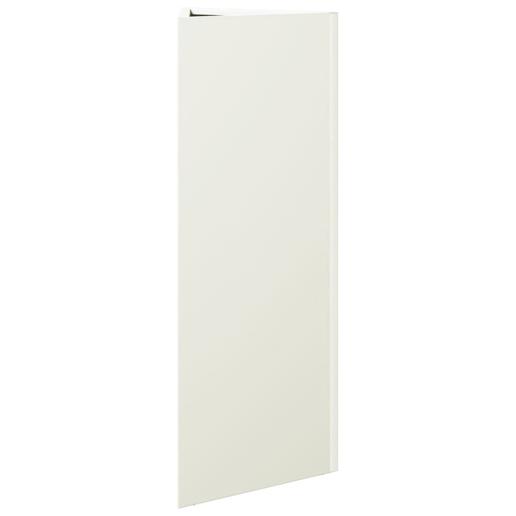 Jardinera Triangular Acero Blanco 30x26x75 Cm_3