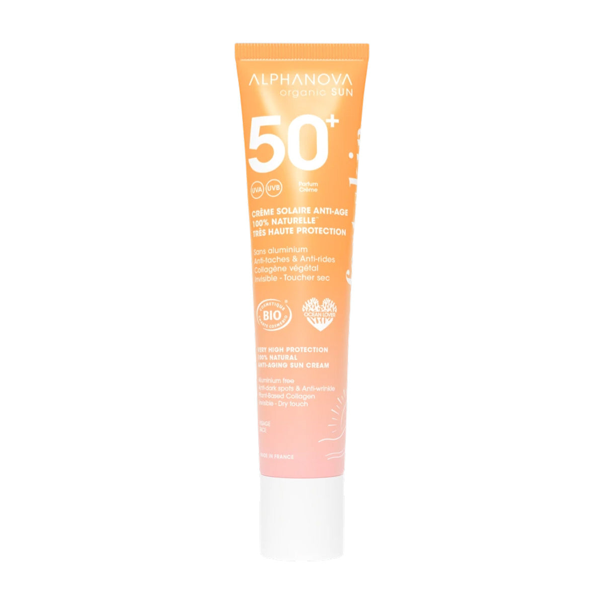 Solar anti edad y manchas FPS50+ Alphanova 40 ml