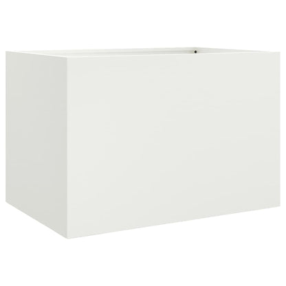 Jardinera Acero Blanco 62x47x46 Cm_0