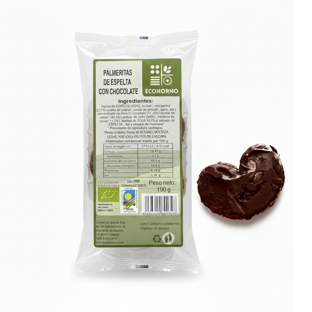 Palmeritas ecológicas de espelta con chocolate 190 g_0