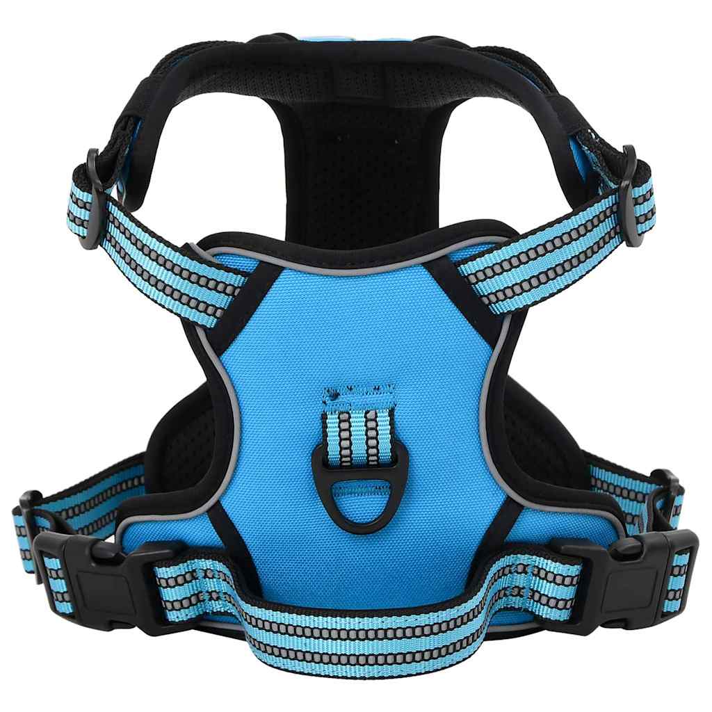 Arnés Para Perros Con Bandas Reflectantes Ajustables Azul L_0