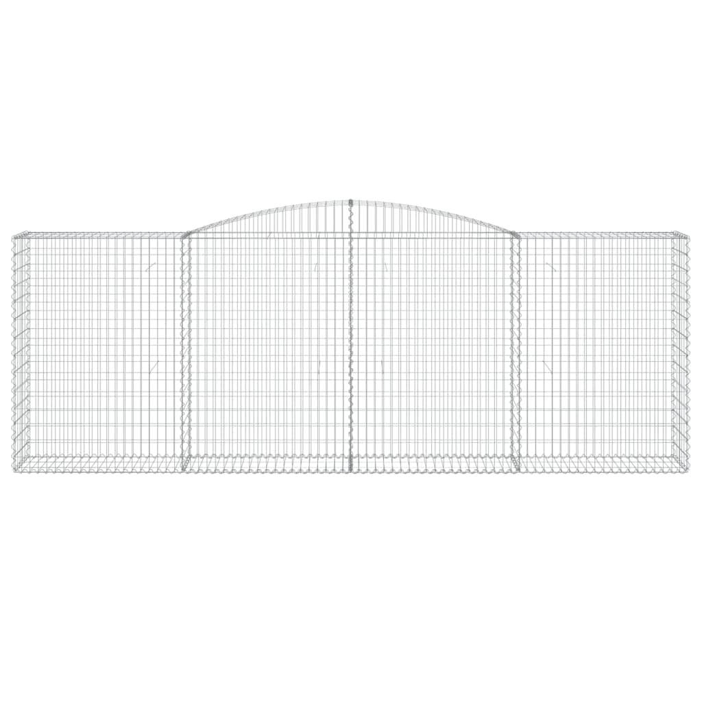 Cestas Gaviones 8 Uds Forma De Arco Hierro 400x50x140/160 Cm_3