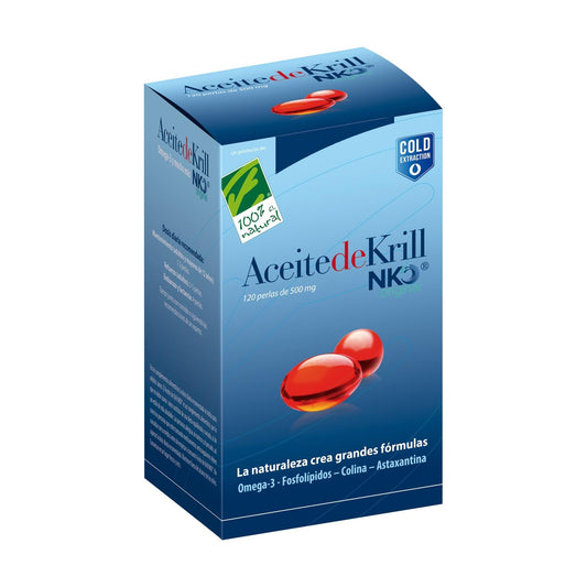 Aceite de krill NKO 500 mg 100% natural  120 cápsulas