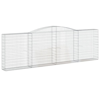 Cestas De Gaviones 6 Uds Forma De Arco Hierro 400x30x120/140 Cm_2