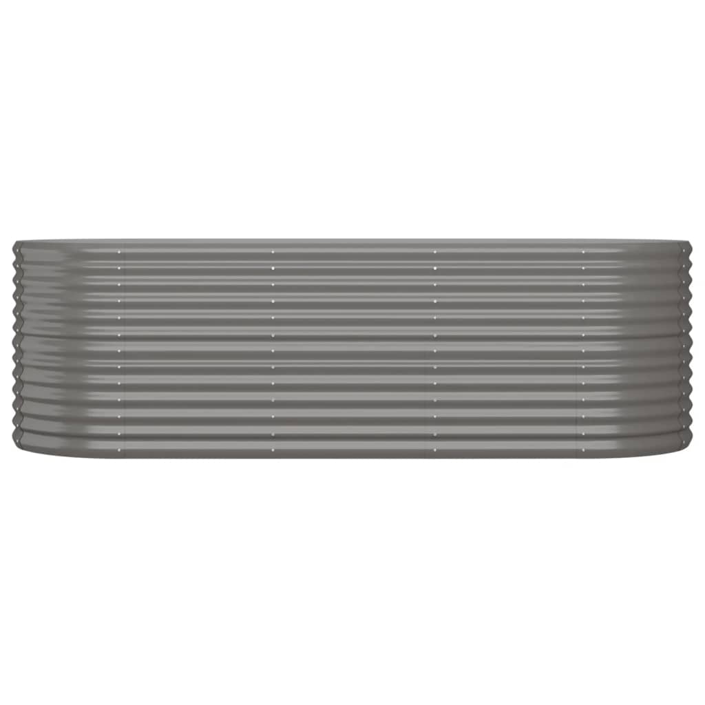 Jardinera Arriate Acero Galvanizado Gris 224x80x68 Cm_2