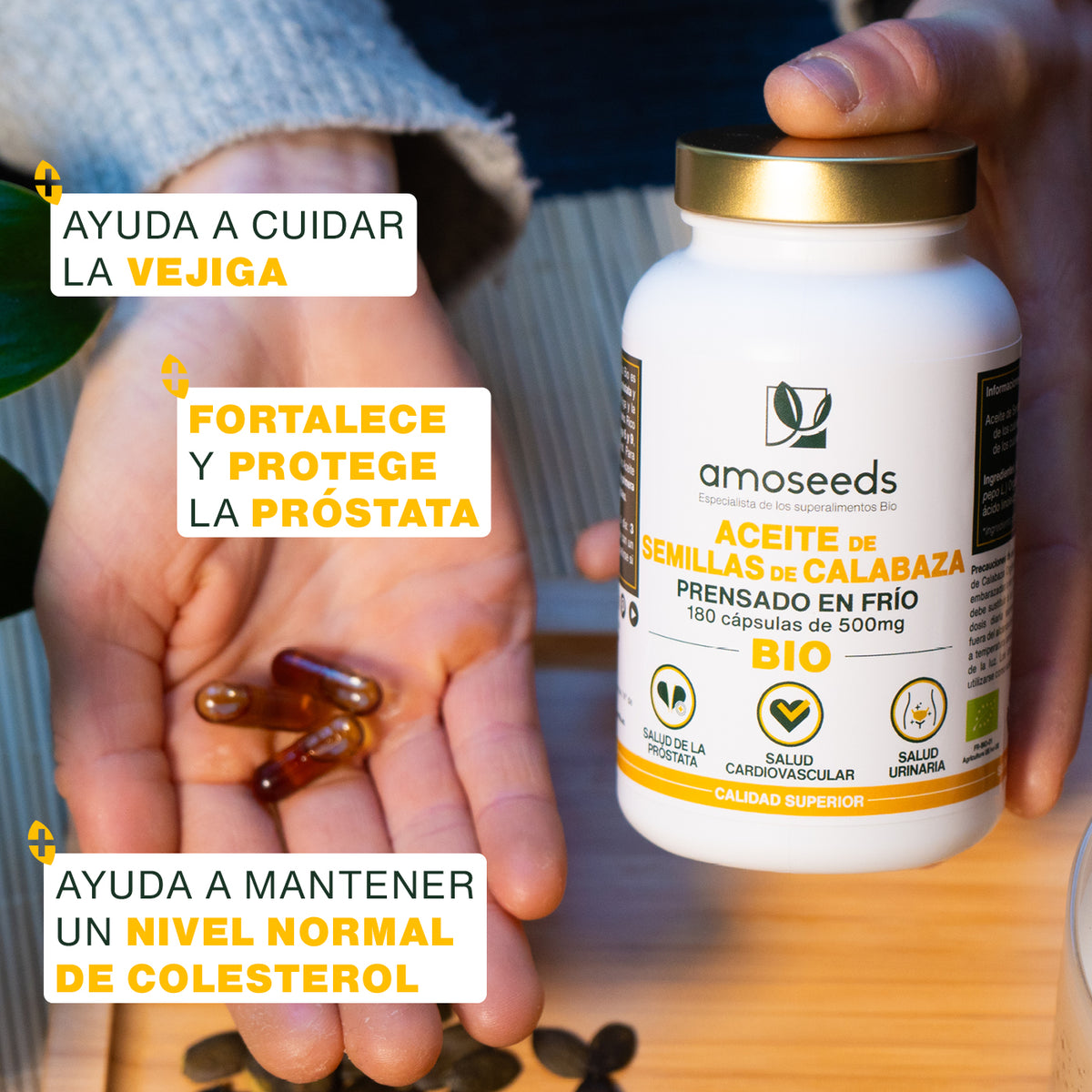 Aceite De Semillas De Calabaza Bio | 180 Cápsulas_3
