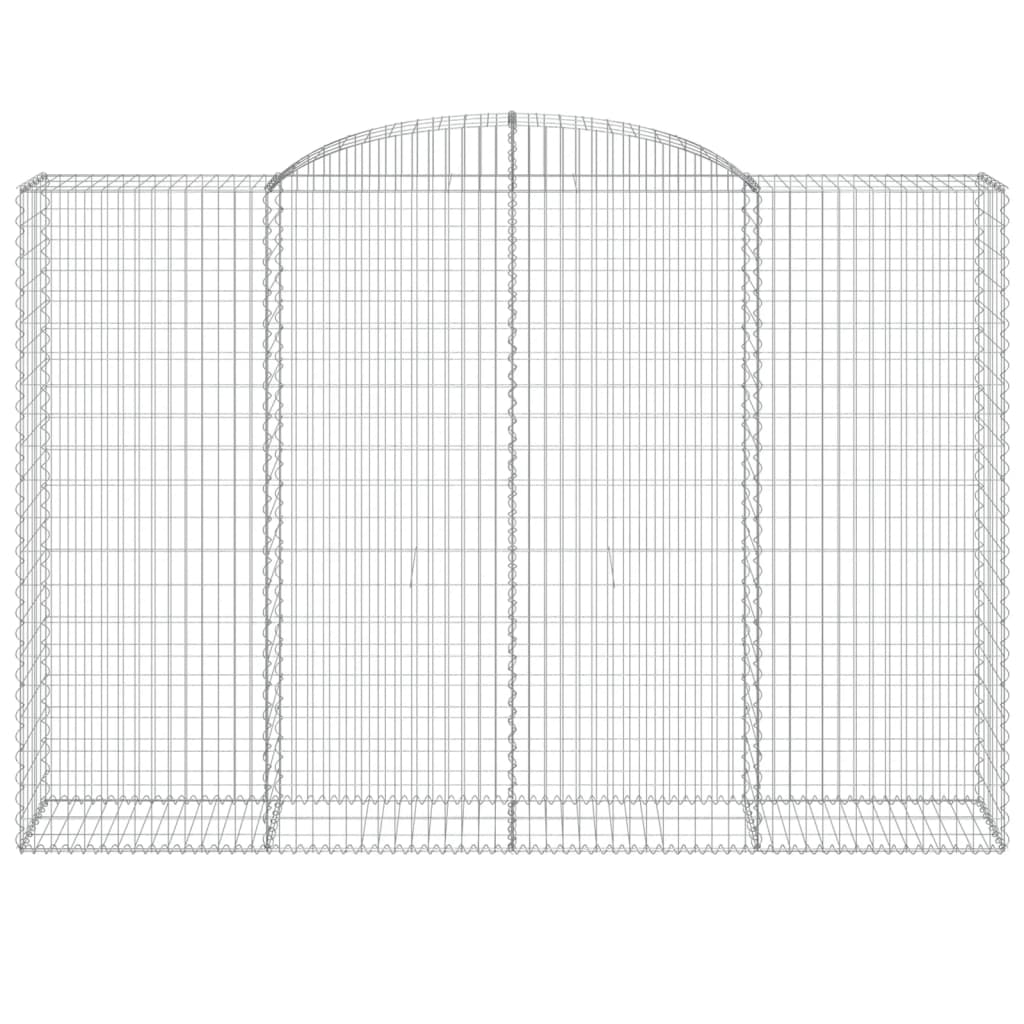 Cestas De Gaviones 2 Uds Forma De Arco Hierro 300x50x200/220 Cm_3