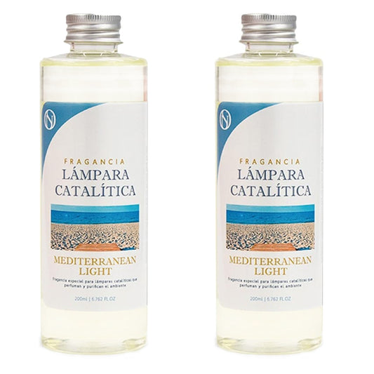 Pack Ahorro 2x Fragancia Lámpara Catalítica 500ml: Aroma Mediterranean Light - Disfruta De Tu Aroma Favorito Más Tiempo_0