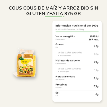 Información nutricional
