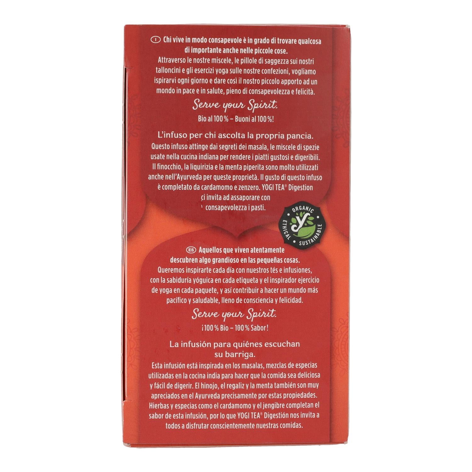 Yogi Tea BIO Digestión, 17 bolsitas