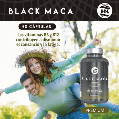 Pack 3 X Black Maca 20:1 Con L-arginina, Zinc Y Vitaminas B6 Y B12 - 3 X 50 Cápsulas Vegetales_4