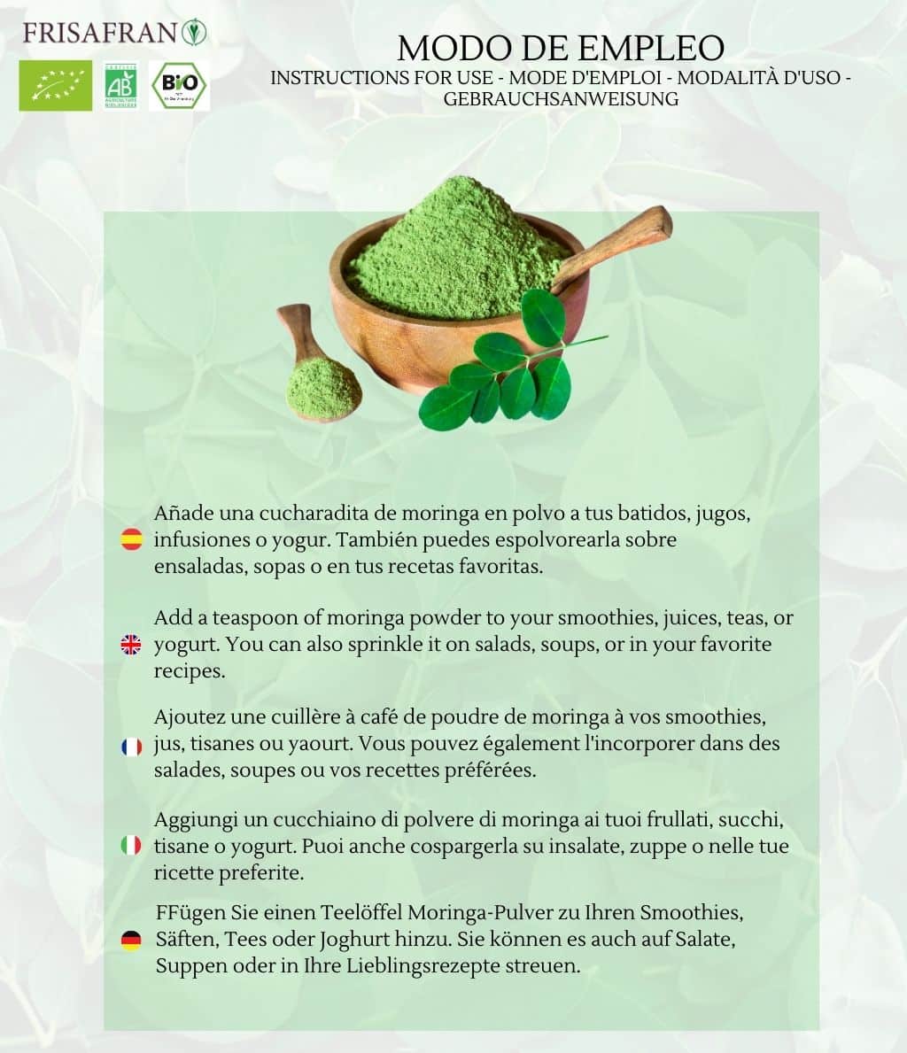 Moringa Ecologica En Polvo | 200g | Frisafran_3