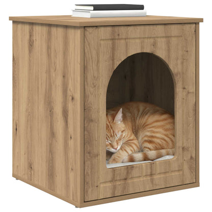 Casa Para Gatos Roble Artesanal 53 X 52 X 62 Cm_2