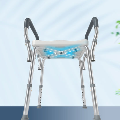 Homcom Taburete De Ducha Con Altura Regulable Antideslizante Carga 150 Kg_3
