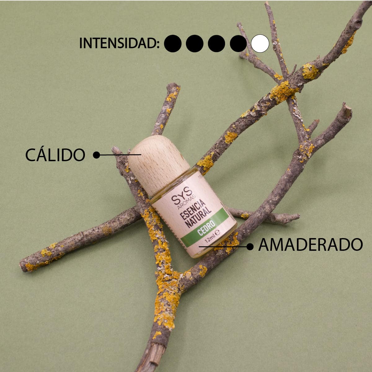 Esencia Natural Cedro SYS Aromas 12 ml | Aroma Oriental y Amaderado | Para Quemadores y Humidificadores_2