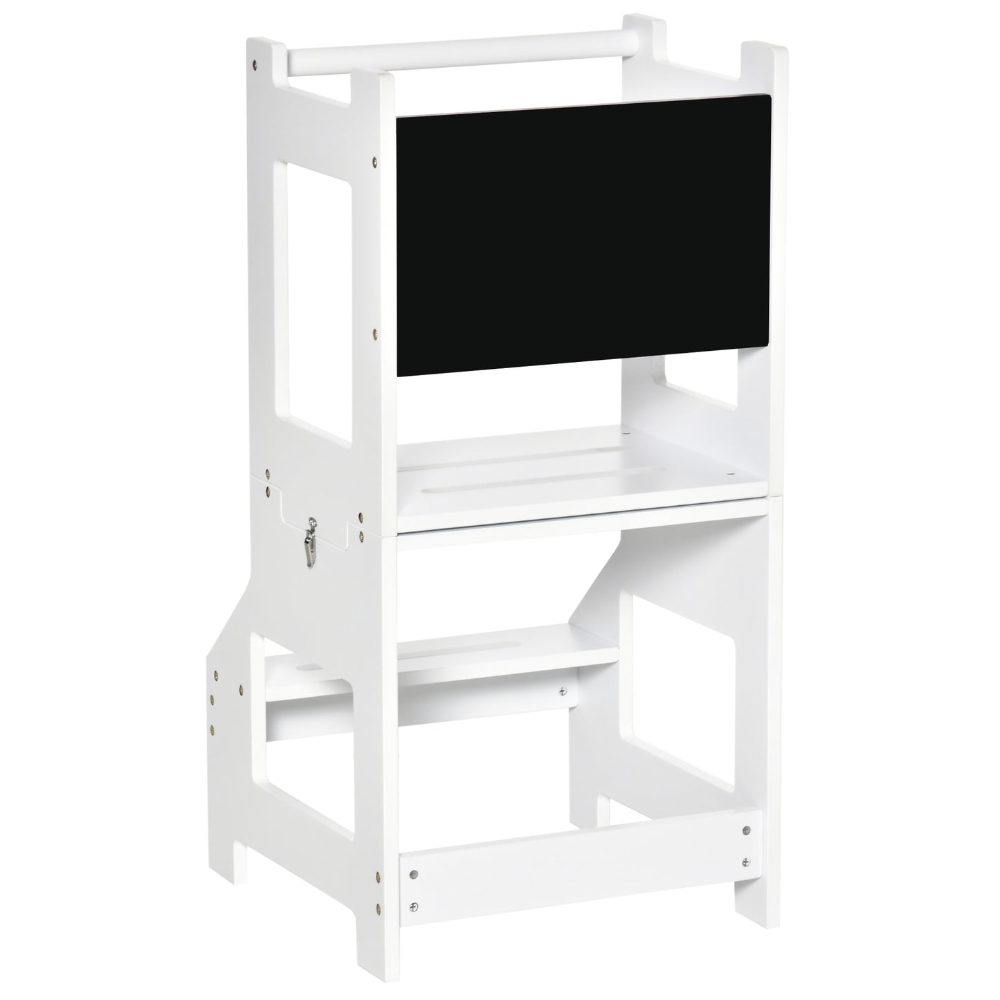 Homcom Torre De Aprendizaje Para Niños Convertible Escritorio Pizarra 42x44x86cm_3