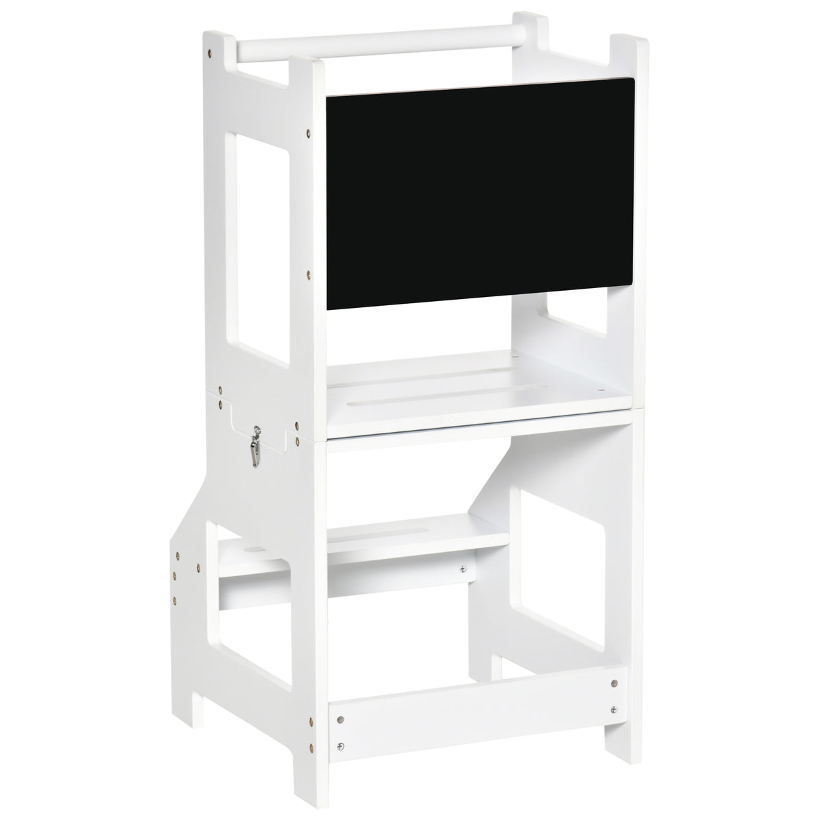 Homcom Torre De Aprendizaje Para Niños Convertible Escritorio Pizarra 42x44x86cm_3