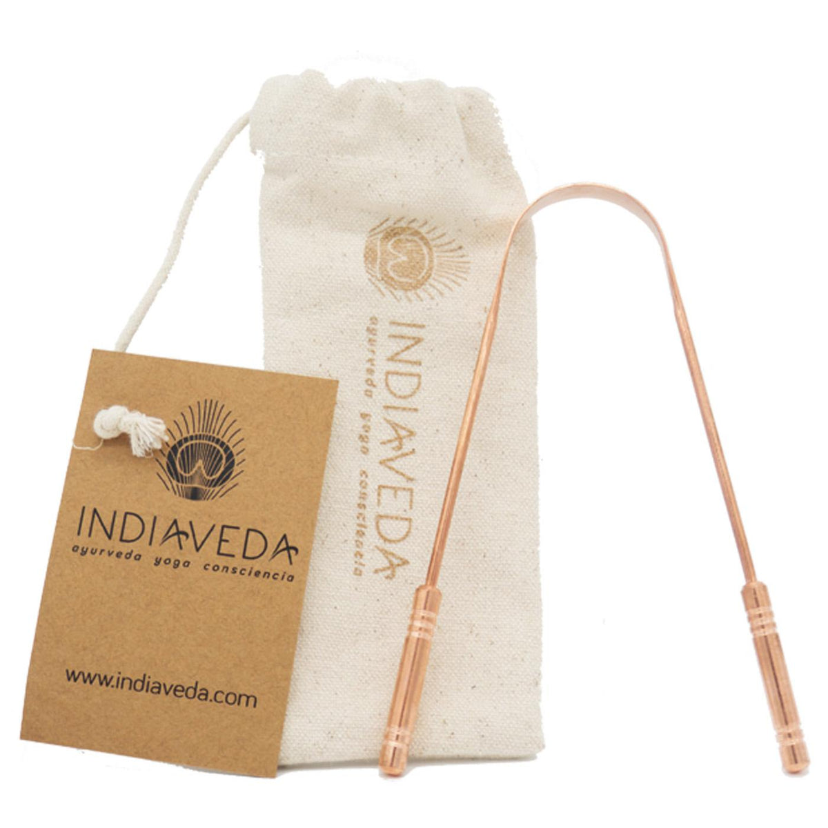 Raspador de Lengua Cobre Indiaveda
