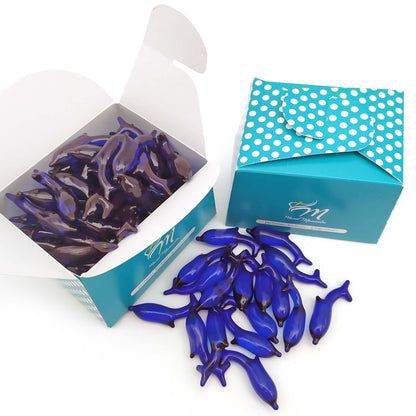 Caja 40 Perlas De Baño Con Aroma A Marino - Con Aceite De Soja - Hidratante Y Aromática - Forma Delfín_0