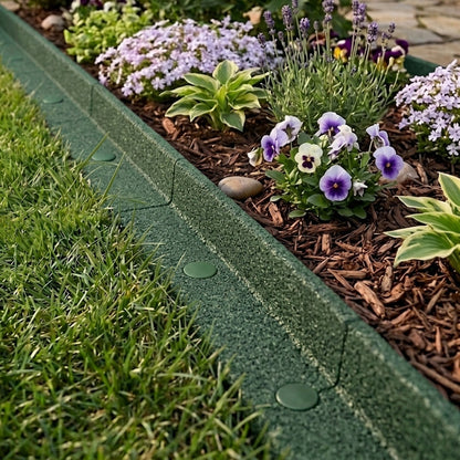 Bordura Flexible Para Jardín 60m Con Mazo – Verde_3