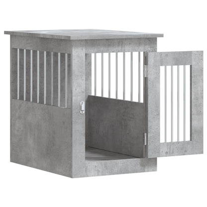 Jaula Para Perros Madera Ingeniería Gris Hormigón 45x62x59 Cm_5