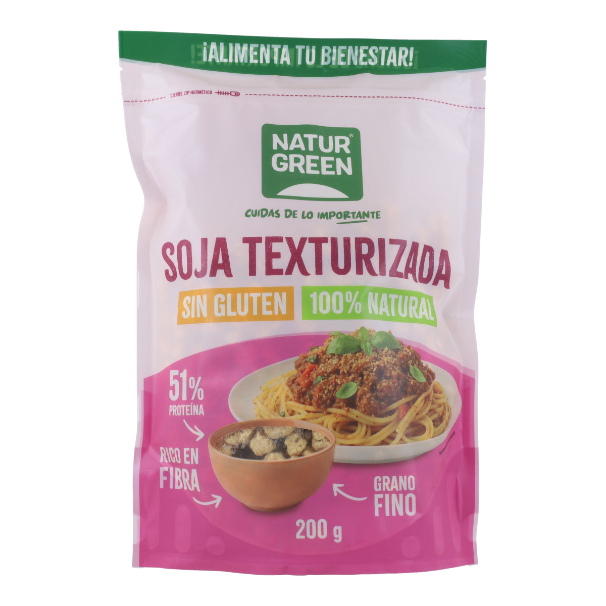 Soja Texturizada Grano Fino NaturGreen  200 g