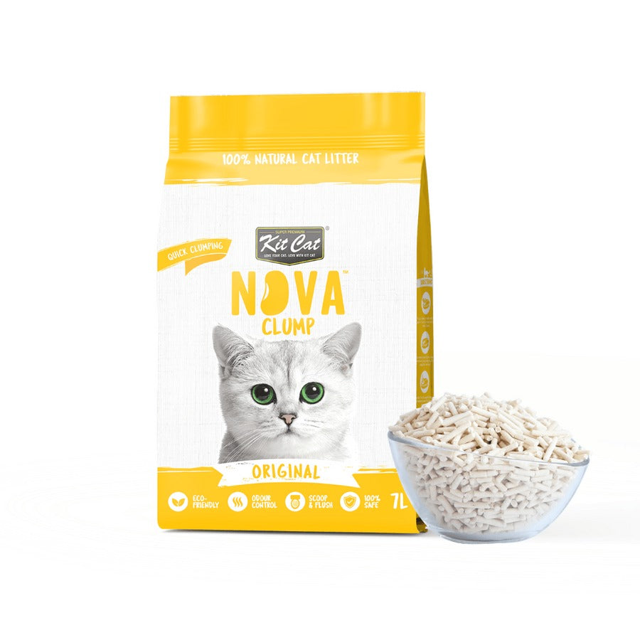 Pack 6 Kit Cat Arena Eco Nova Clump - Original 7 L Arena para gatos - Sin Aroma Añadido