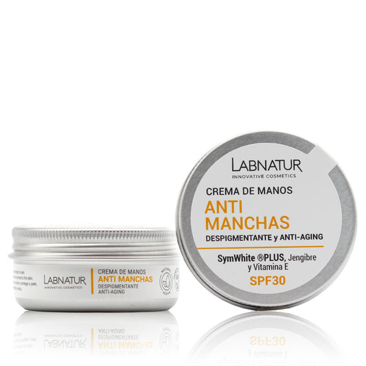 Crema de Manos Antimanchas Labnatur 50 ml | SymWhite Plus y Jengibre | SPF30 | Tono Uniforme | Vegano_0