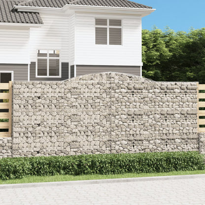 Cestas De Gaviones 4 Uds Forma De Arco Hierro 400x50x180/200 Cm_1