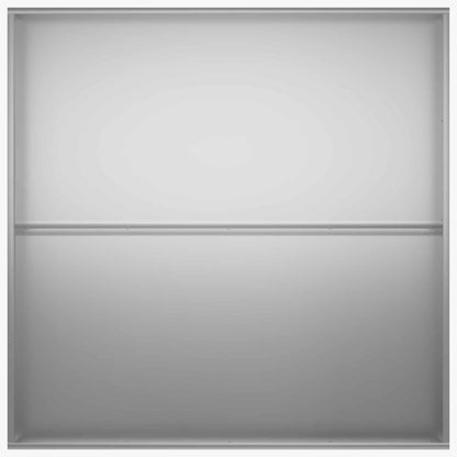 Macetero De Jardín Plateado 80 X 80 X 30 Cm Acero Galvanizado_3