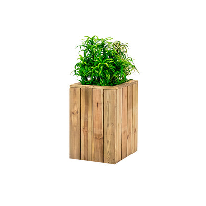 Jardinera De Madera Para Exterior Atrium Hortalia 40x40x60 Cm_0