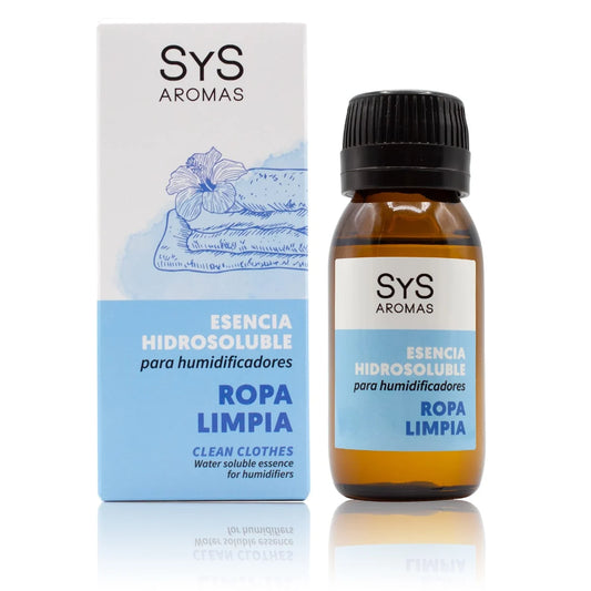 Esencia Hidrosoluble Ropa Limpia SYS Aromas 50 ml | Aroma Fresco y Limpio | Para Humidificadores y Difusores_0