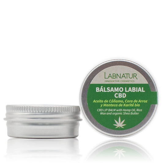 Bálsamo Labial con CBD Labnatur 15 ml | Hidrata, Repara y Protege | Cáñamo, Karité y Cera de Arroz_0