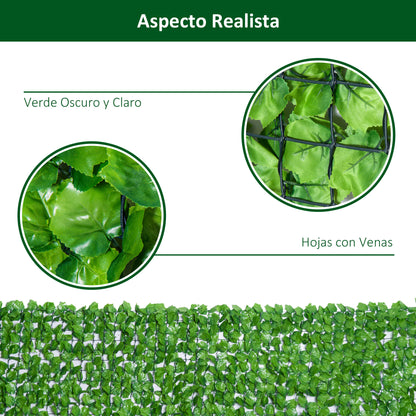 Seto Artificial En Rollo Outsunny Verde Claro 300x100cm_5