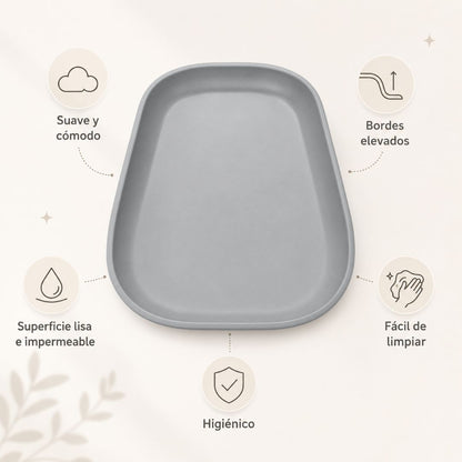 Bathby Cambiador Bebé De Espuma Pu Suave Y Lavable, Cambiador Para Pañales Con Bordes Elevados_2