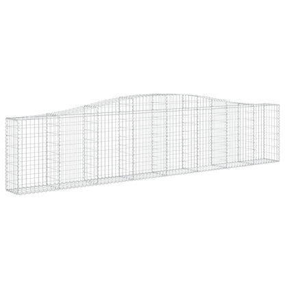 Cestas De Gaviones 2 Uds Forma De Arco Hierro 400x30x80/100 Cm_2