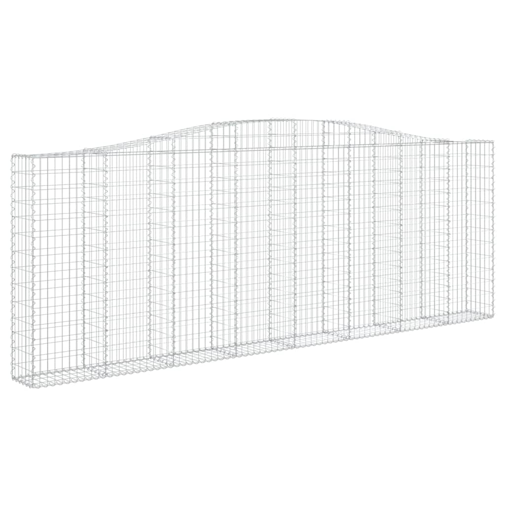Cestas Gaviones 5 Uds Forma De Arco Hierro 400x30x140/160 Cm_2