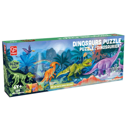 Puzzle Fluorescente 200pzas Dinosaurs Hape_0