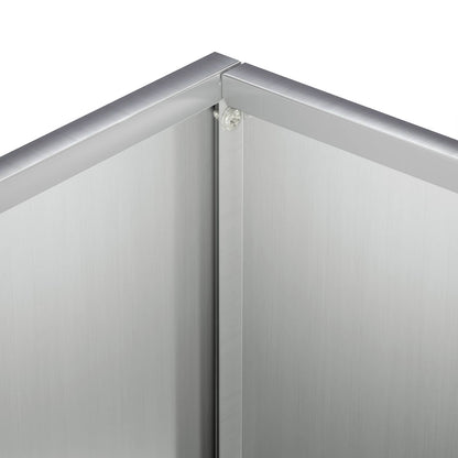 Macetero De Jardín Plateado 50 X 30 X 75 Cm Acero Galvanizado_4