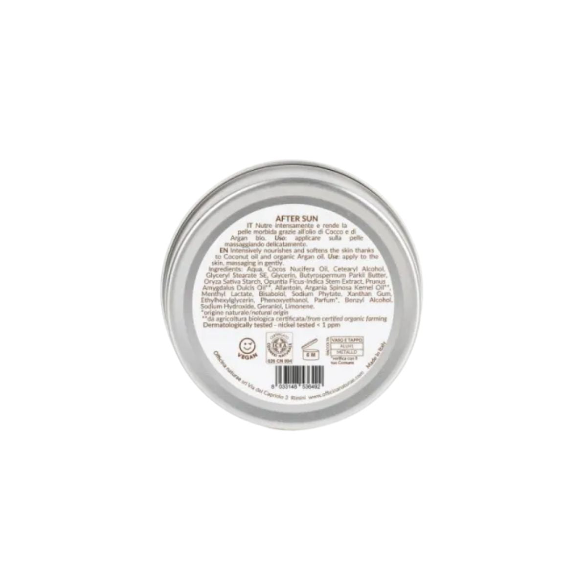 Cream AfterSun en Lata 150 ml Officina Naturae