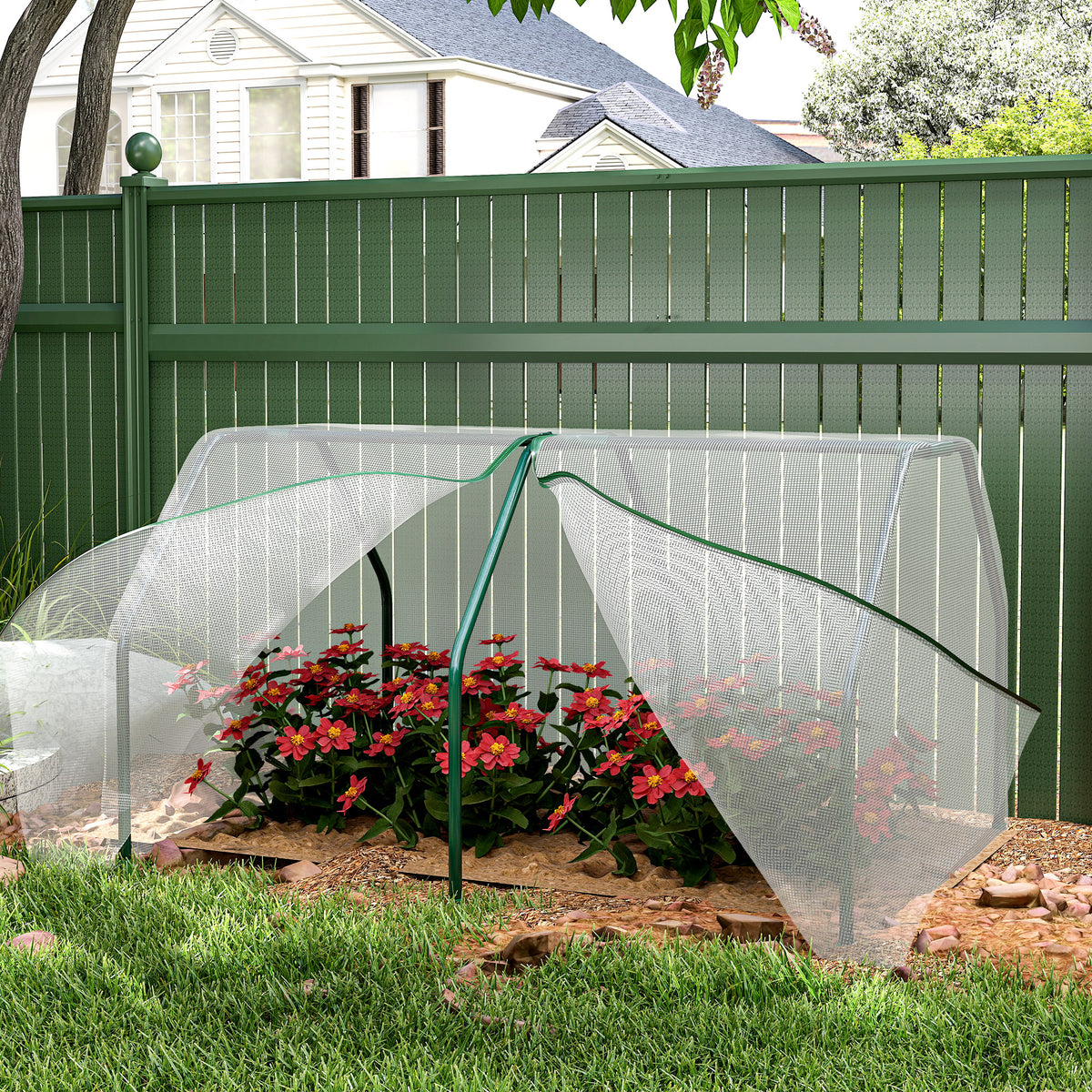Outsunny Invernadero De Terraza 100x70x60cm Con Cremallera Para Cultivos Plantas_3